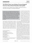 Research paper thumbnail of Two‐Photon Direct Laser Writing of Inverse‐Designed Free‐Form Near‐Infrared Polarization Beamsplitter