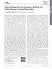 Research paper thumbnail of Ultrawide Angle, Directional Spectrum Splitting with Visible-Frequency Versatile Metasurfaces