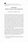 Research paper thumbnail of Health Governance in Africa: Taking Stock