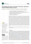 Research paper thumbnail of Investigating Dynamics of the Spinal Cord Injury Adjustment Model: Mediation Model Analysis