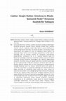 Research paper thumbnail of Cadılar, Gezgin Ruhlar, Ginzburg ve Eliade: 'Şamanlık Nedir?' Sorusuna Analitik Bir Yaklaşım