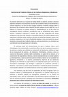 Research paper thumbnail of Convocatoria. Seminario de Tradición Clásica en las Culturas Hispánicas y Modernas. Primer semestre 2023