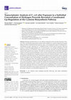 Research paper thumbnail of Transcriptomic Analysis of E. coli after Exposure to a Sublethal Concentration of Hydrogen Peroxide Revealed a Coordinated Up-Regulation of the Cysteine Biosynthesis Pathway