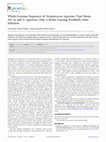 Research paper thumbnail of Whole-Genome Sequences of Streptococcus tigurinus Type Strain AZ_3a and S. tigurinus 1366, a Strain Causing Prosthetic Joint Infection