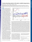 Research paper thumbnail of Underestimating malaria risk under variable temperatures