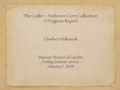 Research paper thumbnail of The Cutler - Anderson Corn Collection: A Progress Report