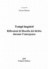 Research paper thumbnail of Gli individui di fronte all’emergenza: tra percezione dei rischi e possibili precauzioni