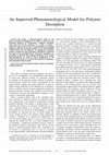 Research paper thumbnail of An Improved Phenomenological Model for Polymer Desorption