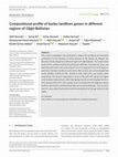 Research paper thumbnail of Compositional profile of barley landlines grown in different regions of Gilgit‐Baltistan