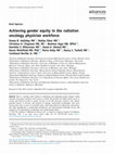 Research paper thumbnail of Achieving gender equity in the radiation oncology physician workforce