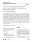 Research paper thumbnail of Executive functioning, academic skills, and quality of life in pediatric patients with brain tumors post-proton radiation therapy