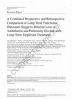 Research paper thumbnail of A Combined Prospective and Retrospective Comparison of Long-Term Functional Outcomes Suggests Delayed Loss of Ambulation and Pulmonary Decline with Long-Term Eteplirsen Treatment