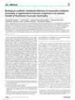 Research paper thumbnail of Biological scaffold–mediated delivery of myostatin inhibitor promotes a regenerative immune response in an animal model of Duchenne muscular dystrophy