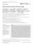 Research paper thumbnail of Human muscle stem cells are refractory to aging