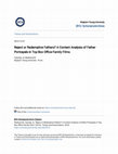 Research paper thumbnail of Reject or Redemptive Fathers? A Content Analysis of Father Portrayals in Top Box Office Family Films Reject or Redemptive Fathers? A Content Analysis of Father Portrayals in Top Box Office Family Films Reject or Redemptive Fathers? A Content Analysis of Father Portrayals in Top Box Office Family ...