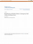 Research paper thumbnail of Book Review of \u3cem\u3eMuslim Fashion: Contemporary Style Cultures\u3c/em\u3e, by Reina Lewis