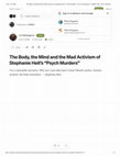 Research paper thumbnail of Review of PSYCH MURDERS in Anomaly: "The Body, the Mind and the Mad Activism of Stephanie Heit’s PSYCH MURDERS" by Liz DeGregorio in ANMLY