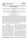 Research paper thumbnail of Estimation of Biogas Potential of Liquid Manure from Kinetic Models at Different Temperature