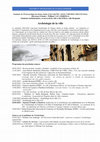 Research paper thumbnail of Programme du séminaire Archéologie de la ville : janvier-avril 2023