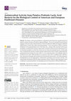 Research paper thumbnail of Antimicrobial Activity from Putative Probiotic Lactic Acid Bacteria for the Biological Control of American and European Foulbrood Diseases