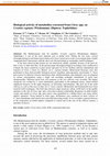 Research paper thumbnail of Biological activity of Citrus spp. metabolites on Ceratitis capitata (Wiedemann)