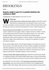 Research paper thumbnail of Experts weigh in (part 3): Is quietist Salafism the antidote to ISIS? (2015)