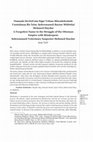 Research paper thumbnail of Osmanlı Devleti’nin Sığır Vebası Mücadelesinde Unutulmuş Bir İsim: Şehremaneti Baytar Müfettişi Mehmed Haydar