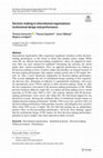 Research paper thumbnail of Decision-making in international organizations: institutional design and performance