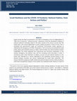 Research paper thumbnail of Israeli Resilience and the COVID-19 Pandemic: National Habitus, State Actions and Politics 1