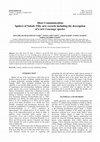 Research paper thumbnail of Short Communication: Spiders of Sabah: Fifty new records including the description of a new Leucauge species