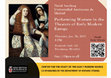 Research paper thumbnail of Performing Women in the Theatres of Early Modern Europe