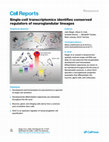 Research paper thumbnail of Single-cell transcriptomics identifies conserved regulators of neuroglandular lineages