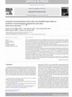 Research paper thumbnail of Evaluation of preintubation shock index and modified shock index as predictors of postintubation hypotension and other short-term outcomes