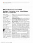 Research paper thumbnail of Adverse events associated with smallpox vaccination in the United States, January-October 2003