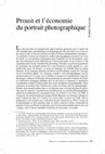 Research paper thumbnail of Photographie et peinture: Proust et l‘économie du portrait d’auteur