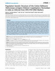 Research paper thumbnail of Population Genetic Structure of the Cotton Bollworm Helicoverpa armigera (Hübner) (Lepidoptera: Noctuidae) in India as Inferred from EPIC-PCR DNA Markers