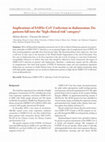 Research paper thumbnail of Implications of SARSr-CoV 2 infection in thalassemias: Do patients fall into the “high clinical risk” category?