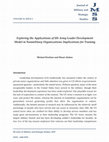 Research paper thumbnail of Exploring the applications of U.S. Army leader development model in nonmilitary organizations: Implications for training