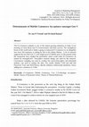 Research paper thumbnail of Determinants of Mobile Commerce Acceptance amongst Gen Y