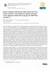 Research paper thumbnail of Review of Sommer, John Marcus. 2020. English and French Online Comments. A Text Linguistic Comparison of Popular Science Magazines. Berlin: Peter Lang. pp. 317. ISBN 978-3- 631-81977-7