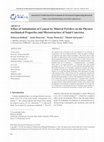 Research paper thumbnail of Effect of Substitution of Cement by Mineral Powders on the Physicomechanical Properties and Microstructure of Sand Concretes