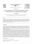 Research paper thumbnail of A new modification of the immersed boundaries method for fluid–solid flows: moderate Reynolds numbers