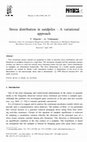 Research paper thumbnail of Stress distribution in sandpiles – A variational approach