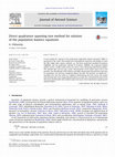 Research paper thumbnail of Direct quadrature spanning tree method for solution of the population balance equations