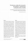 Research paper thumbnail of Territorios y redes de innovación tecnológica: experiencias en Buenos Aires y Sevilla