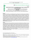 Research paper thumbnail of Supervivencia inicial en tres especies de pino bajo la aplicación de antitranspirantes