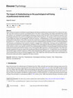 Research paper thumbnail of The impact of shadowboxing on the psychological well-being of professional martial artists