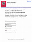 Research paper thumbnail of Introduction to the special issue: Rethinking difference in India through racialization