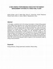 Research paper thumbnail of A new energy performance indicator for energy management system of a wheat mill plant