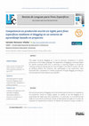 Research paper thumbnail of Competencia en producción escrita en inglés para fines específicos mediante el blogging en un entorno de aprendizaje basado en proyectos